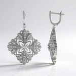 Orecchini in argento con Zaffiro Bianco