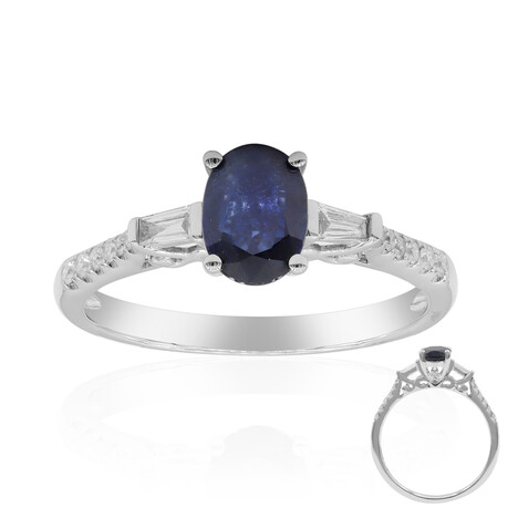 14K Ceylon Blue Sapphire Gold Ring (CIRARI)