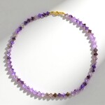 Collana in argento con Ametista Zambiana