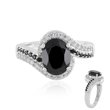 Anello in argento con Spinello Nero