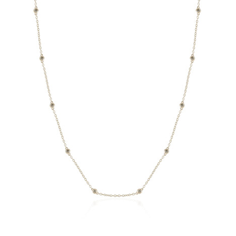 Collar en oro con Diamante chocolate I2 (SUHANA)