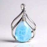 Ciondolo in argento con Larimar