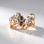 Anello in argento con Tanzanite (KM by Juwelo)