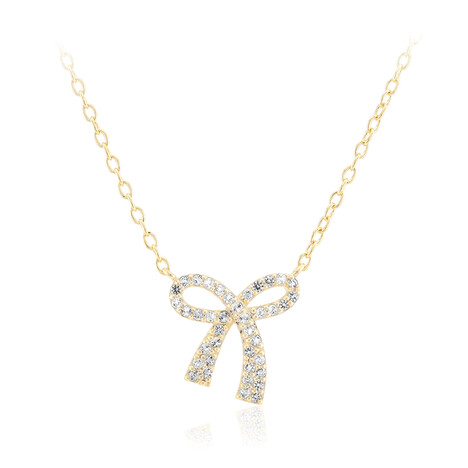 Weißer Topas-Silbercollier