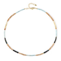 Brown Zircon Silver Necklace
