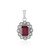 Madagascar Ruby Silver Pendant