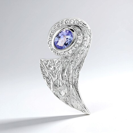 Ciondolo in argento con Tanzanite (MONOSONO COLLECTION)