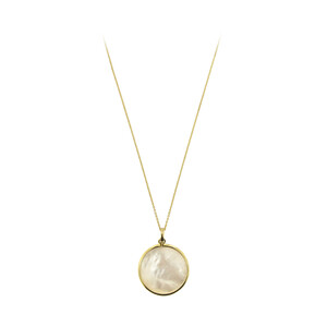 Mother of Pearl Silver Necklace