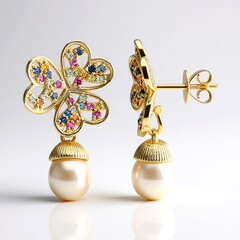 Orecchini in oro con Perla Bianca dei Mari del Sud