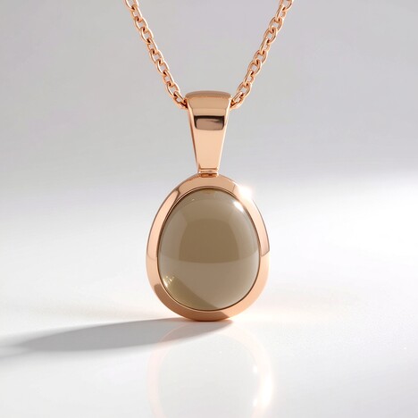 Collana in argento con Quarzo Fumè (Adela Silber)