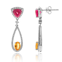 Boucles d'oreilles en or et Spinelle de Birmanie (CIRARI)