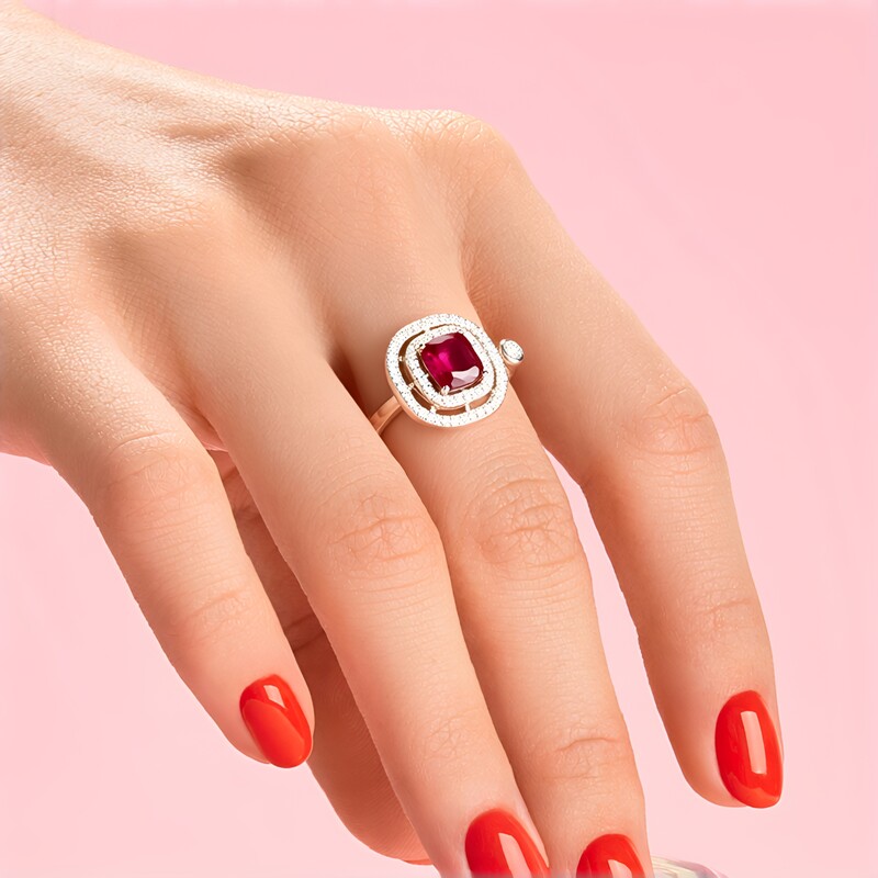 Madagascar Ruby Silver Ring (de Melo Essence)