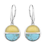 Orecchini in argento con Turchese (dagen)