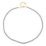 Collana in argento con Zaffiro Ceylon Porpora