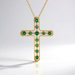 Collana in argento con Smeraldo Zambia