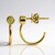 Orecchini in oro con Diamante Giallo VS1 (Annette)