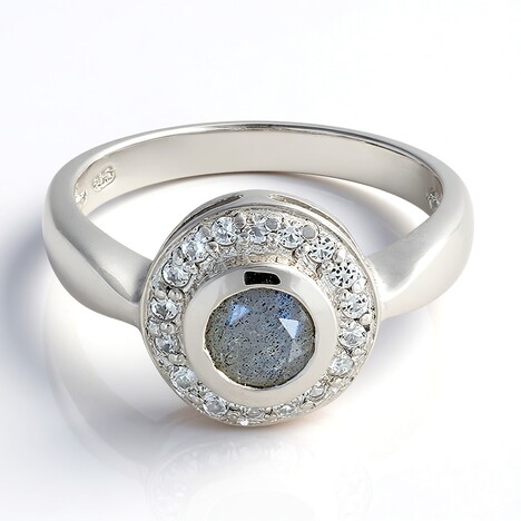 Anello in argento con Spectrolite