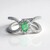 Anello in argento con Cianite Menta