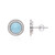 Boucles d'oreilles en argent et Larimar
