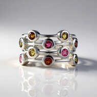 Anillo en plata con Turmalina