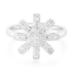 Weißer Topas-Silberring