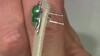 Pendientes en plata con Malaquita (Desert Chic)