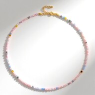 Collana in argento con Morganite Brasiliana