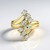 Anello in argento con Acquamarina Brasiliana