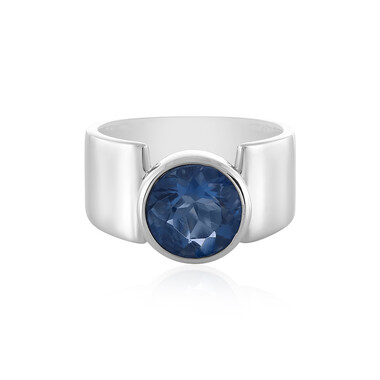 Anello in argento con Fluorite Cangiante