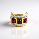 Anello in argento con Rubino della Birmania (Gems en Vogue)