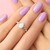 White Opal Silver Ring