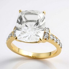 Anello in oro con Danburite