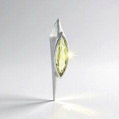 Ciondolo in argento con Quarzo Ouro Verde
