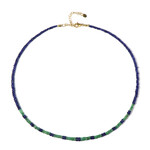 Edelstein-Silberhalskette