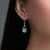 Pendientes en plata con Tanzanita verde sin calentar