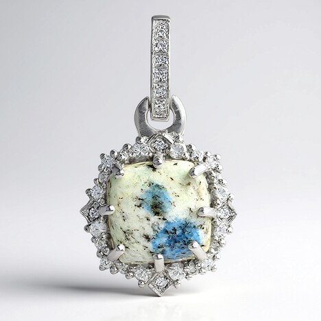 Pendentif en argent et Azurite du K2
