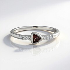 Anello in argento con Zircone Rosa