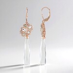 Orecchini in argento con Quarzo Bianco (KM by Juwelo)
