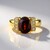 Bague en argent et Zircon cognac