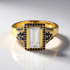 Anello in argento con Zircone (Adela Silber)