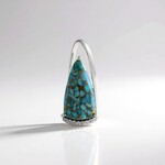 Ciondolo in argento con Turchese Ramato Blu Mohave (Faszination Türkis)