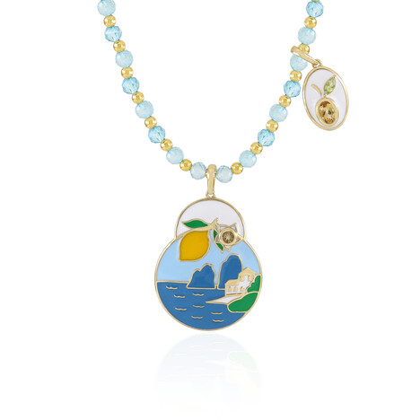 Collier en argent et Citrine