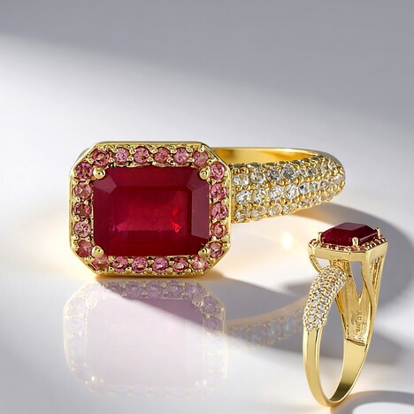 Anello in oro con Rubino Bemainty (Adela Gold)
