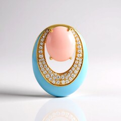 Ciondolo in argento con Opale Rosa (de Melo Essence)