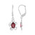 Mozambique Garnet Silver Earrings