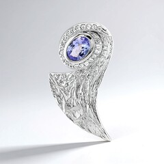 Ciondolo in argento con Tanzanite