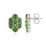 Pendientes en plata con Esmeralda de Zambia (Gems en Vogue)