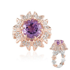 Lavendel-Amethyst-Silberring