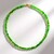 Collana in argento con Ambra Verde (CUSTODANA)