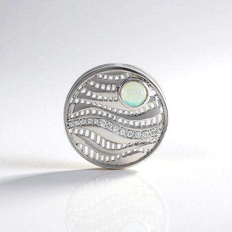 Ciondolo in argento con Opale di Welo (MONOSONO COLLECTION)